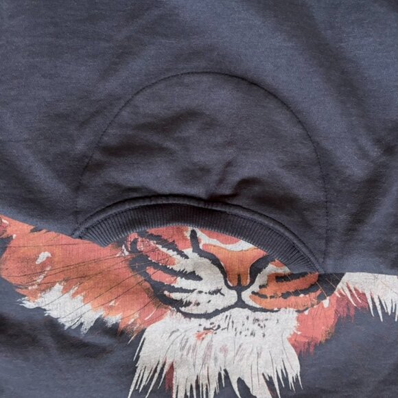 GUC!! FREE PEOPLE x WRANGLER Tiger Sweatshirt | Oversized Slouchy Crewneck | Med - Picture 3 of 7